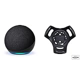 All-new Echo Dot (5th Gen, 2022 release) Charcoal with Wall Mount