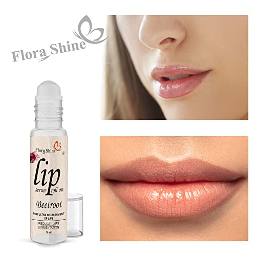 Image of Roll On Lip Serum Beetroot Brightening Pink Lip Serum Lightening & for Dry Lips BEETROOT (Pack of 2, 20 g)