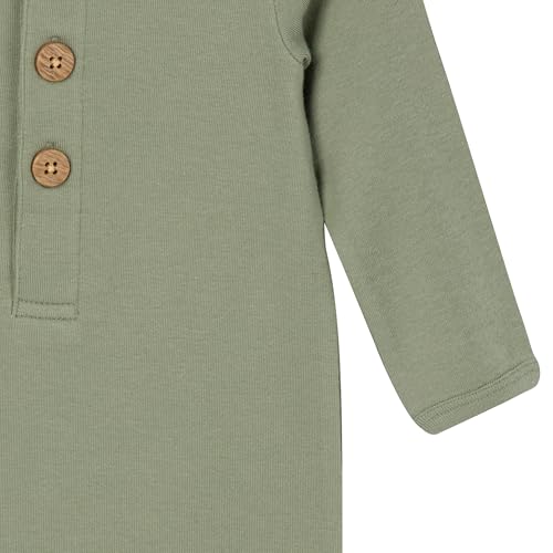 Gerber Baby Boys and Baby Girls' 2-Pack Long Leg Romper, Rust Olive, 24 Months4