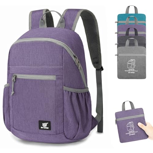 Image of SKYSPER Anti Theft Hiking Backpack, 20L RFID Packable Travel Daypack, Lightweight Foldable Back Pack for Walking Daytrip