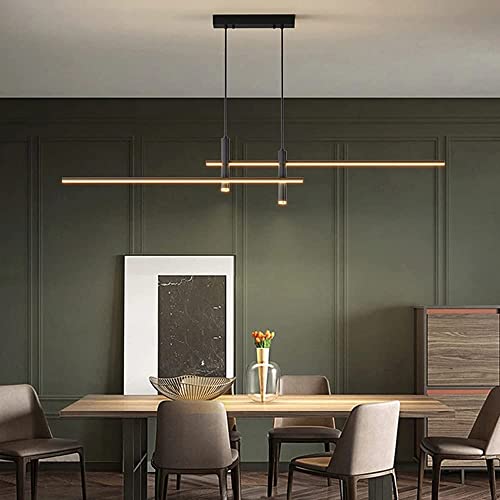 Suspension LED dimmable linéaire en métal pour éclairage d'îlot de cuisine - 5