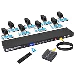 DGODRT – VGA KVM Switch 8 Port mit 8 KVM Kabel, USB Umschalter für 8P