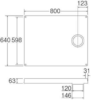 Amazon.co.jp: SANEI(サンエイ) 洗濯機パン 外寸640mm×800mm 耐荷重