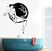 Adesivo murale geisha giapponese Sexy donna nuda Ragazza Bellezza albero Adesivi murali in vinile Decorazione domestica per bagno Soggiorno 51 * 42 cm