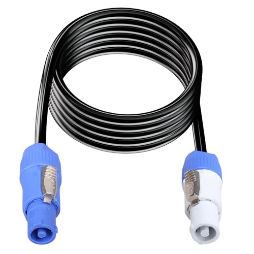 Image of Stage Light PowerCon Cable AC PowerCon Input to Output 12AWG 3 Pin Power Extension Cable for LED Screen Beam Moving Head Light Audio Video Equipment - 3.05M / 10FT