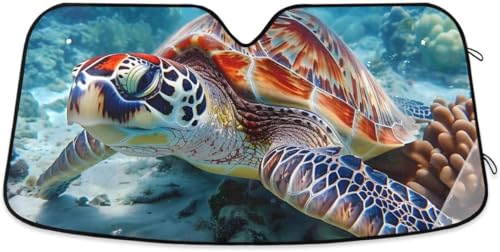 車用遮光サンシェード 断熱 折り畳み式 車ひよけ フロントサンシェード 動物園 アニマル かわいい おしゃれ 人気 自動車 吸盤付 紫外線対策 UVカット L