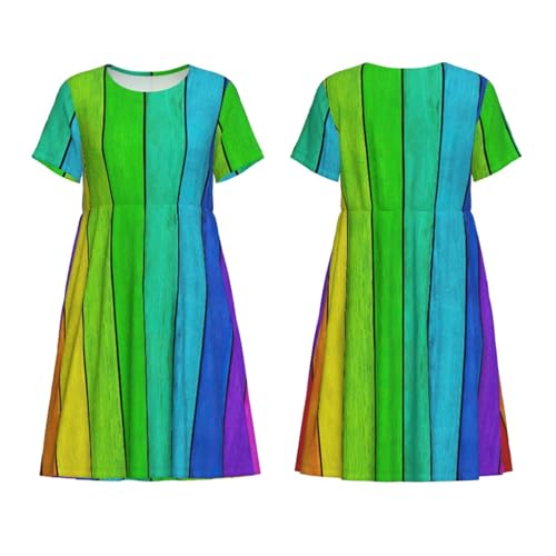 Robe d'été mi-longue pour femme EdWal à manches courtes - 5