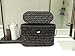 Coeusy Black Toilet Paper Basket with Lid,Wicker Toilet Paper Storage Stand,Large Narrow Bathroom Towel Basket Mega Roll Container Bin for Toilet Tank,Floor