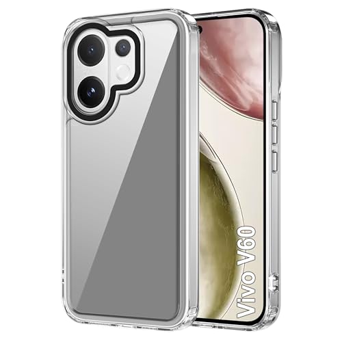 Image of Zapcase Back Case Cover for Vivo V60 | Compatible for Vivo V60 Back Cover | Case Cover with Camera Protection | (TPU + PC | Transparent)
