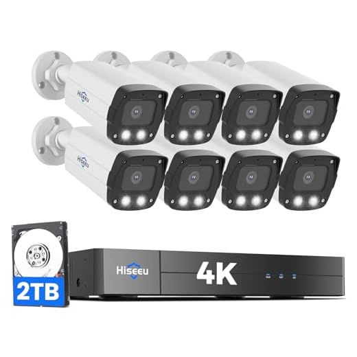 Hiseeu 8MP PoE Security Camera System