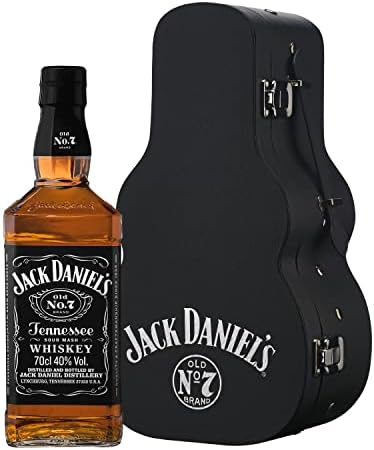 Jack Daniel's Old No. 7 Tennessee Whiskey 70cl, Guitar Case Gift Set