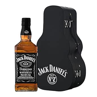 Jack Daniel's Tennessee Whiskey Old No.7 con Estuche Guitarra, 700 ml