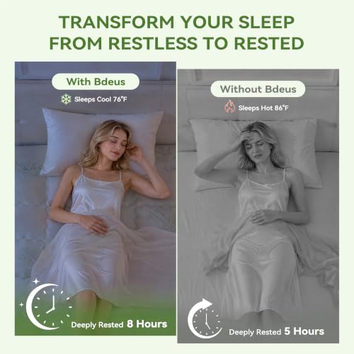 BDEUS Twin XL Size Dual Layer 4 Inch Memory Foam Mattress Topper, 2 Inch Cooling Gel Memory Foam and 2 Inch Pillow Top Mattress Pad Cover for Back Pain, Medium Support by BDEUS - Used condition - Image 9