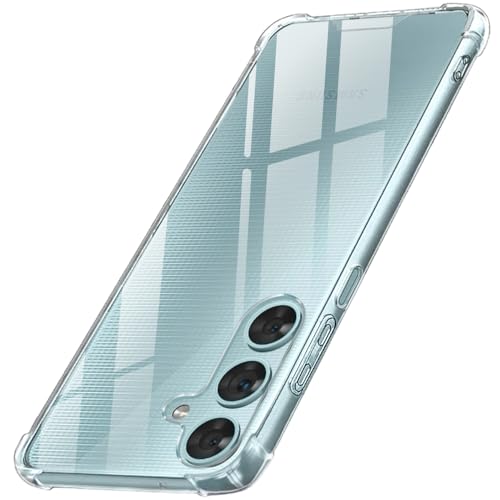 Image of TheGiftKart Crystal Clear Back Cover Case for Samsung Galaxy M15 / F15 / M15 5G Prime Edition | 360 Degree Protection | Shock Proof Design | Transparent Back Cover Case (PC & TPU, Transparent Bumper)