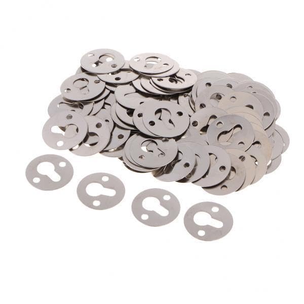 ATORSE Craft Kits 6x100x Metal Round Keyhole Shelf Brackets Hangers for Picture Frame Hanging-Crafts- Home Arts & Crafts- Framing & Matting- Other Framing & Matting-image-34
