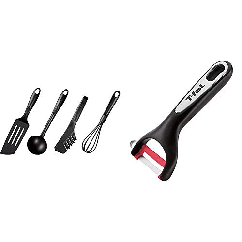 ティファールの最高級シリーズ「インジニオ」のキッチンツールをシリーズでそろえるのもおすすめ。こちらは、ピーラーも付いたAmazon限定のセット商品ですが、ピーラー以外の4点セットは楽天やヤフーでも購入できます。