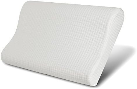 WeNerya Memory Foam Contour Pillow, Ergonomic Cervical Support Pillow for Back and Side Sleepers, Medium Firm, Standard
