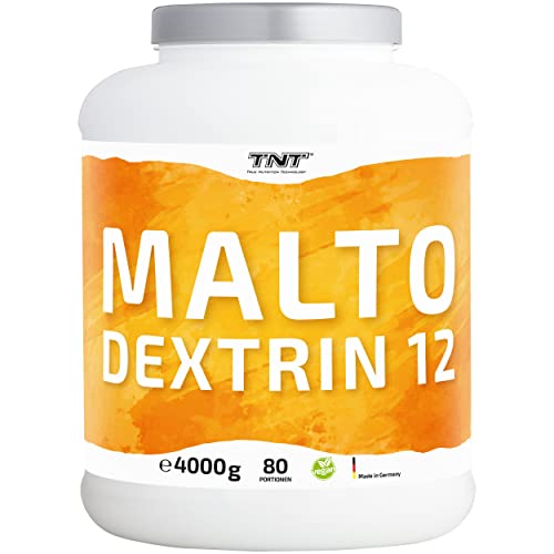 TNT Maltodextrin 12 (4kg) • 100{7cfbd47731d77063c879a82eccfb84e94461c94e502319dfab1e6f696fc711d8} Kohlenhydrate Pulver für Sport, Fitness & Bodybuilding