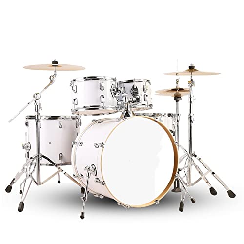 Kit de batterie universel pour adulte avec 5 tambours et 3 cymbales pour la pratique et l'apprentissage des débutants