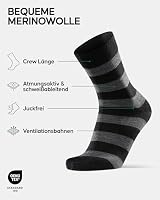 DANISH ENDURANCE Merino Socken, 3 & 5 Paar, Mehrfarbig, 43-47 – Ansicht 2