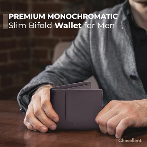 Bifold Wallet for Men with RFID-Protection, Men’s Wallet Premium Leather, 6 Dedicated Card Slots, Holds Up to 10 Cards, Orange4