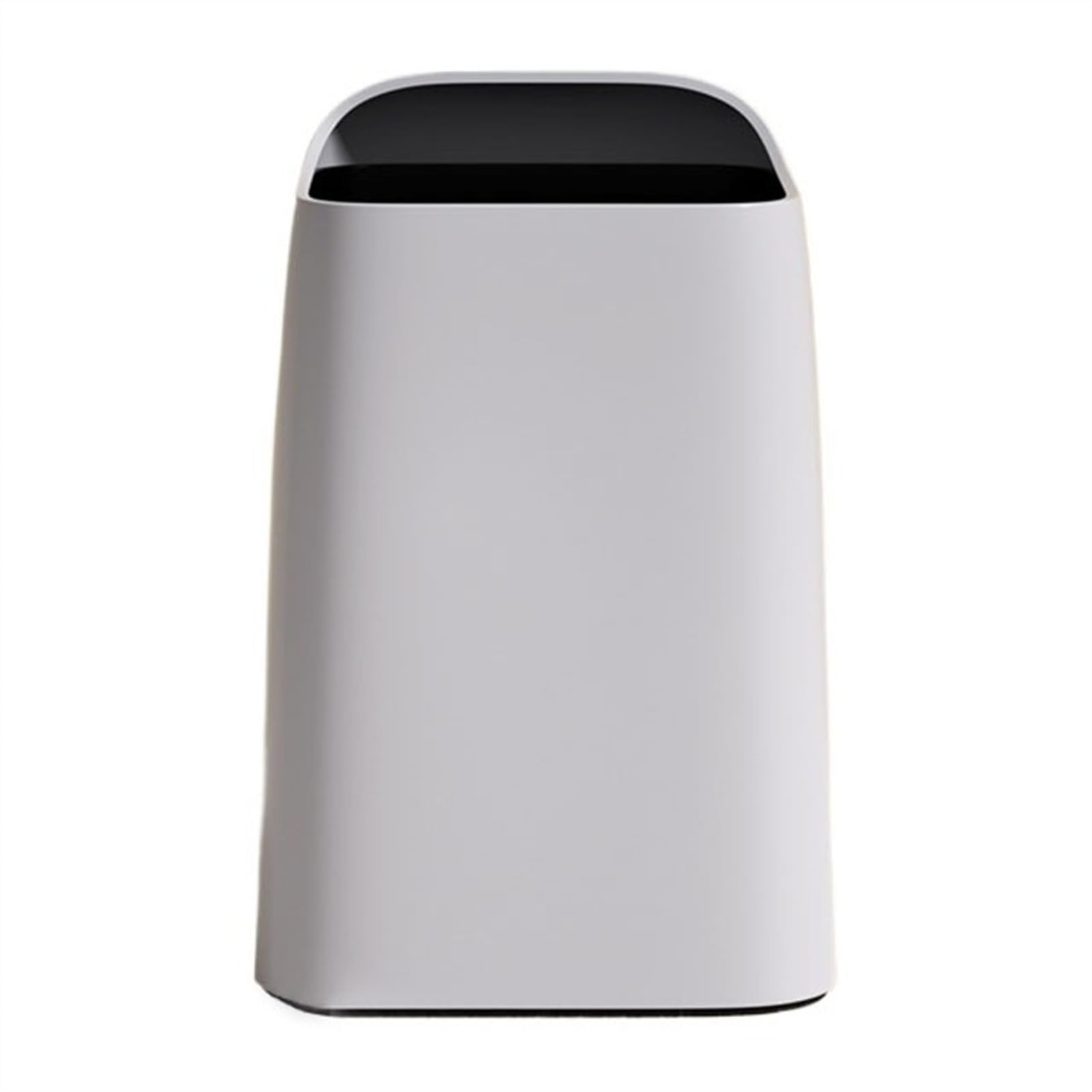 Kitchen Trash Can Modern Plastic Waste Basket, 10/18 Liter Open Top Trash Can, Touchless Garbage Can with Removable Inner Bin and Handle for Home Office Garbage Can (Gris 18L)