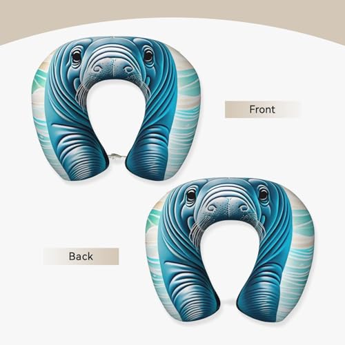 Almohada cervical de poliéster con funda lavable miniatura 3