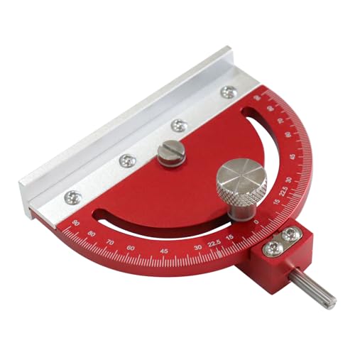 Adjustable Multi-Angle Drill Press Protractor Square Guide,Precision Drill Bit Angle Finder from -85° to 85° for Drill Press Table – Red
