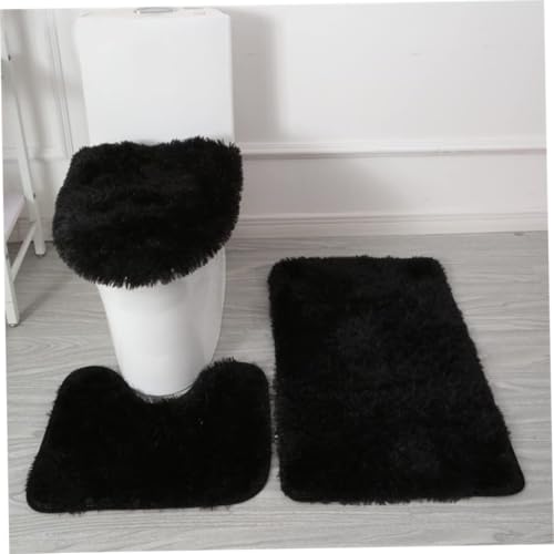 Ensemble tapis de bain 3 pièces absorbant et doux pour sortie de douche - 3