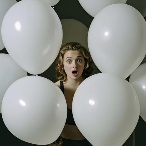 Image of 50 Pack White Balloons 24 Inch White Latex Party Balloon for Wedding, Birthday, Baby Shower and More