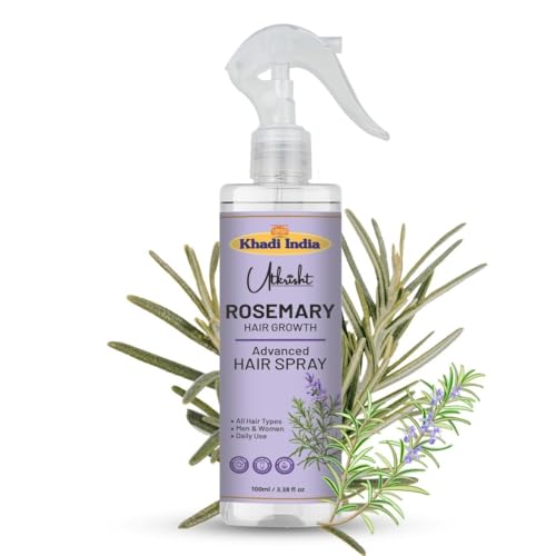 Image of Khadi Natural Rosemary Hair Growth Spray | Controls Hair Fall, Supports Hair Regrowth | Herbal Scalp Care Spray | Sulphate & Paraben Free - 100ML