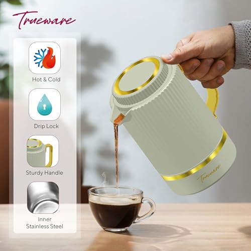 Image of Trueware Marvel 800 Insulated Flask - 750 Ml | PU Insulated Inner Stainless Steel Hot & Cold Flask, BPA Free, Leak Proof, Ideal for Tea, Coffee, Water, Hot Beverages