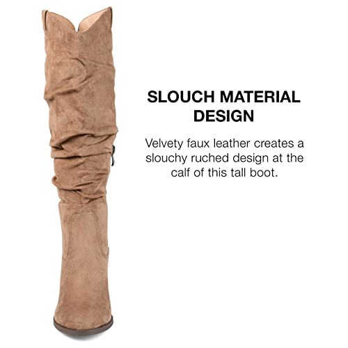 Journee Collection Women's Aneil Stacked Heel Knee High Boots3