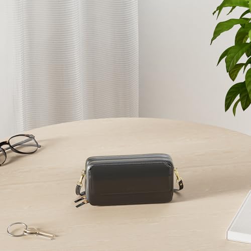 Lanyani RFID Crossbody Wallet Wristlet Purse with Phone Pocket For Women Vegan Leather2