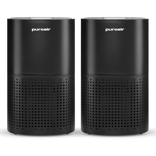 PuroAir 240 HEPA Air Purifiers for Large Rooms (2 Pack)