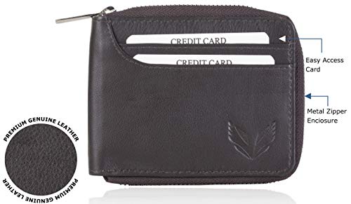 Image of VOGARD Men's Genuine Leather RFID Protected Wallet | Wallet for Men (Brown)