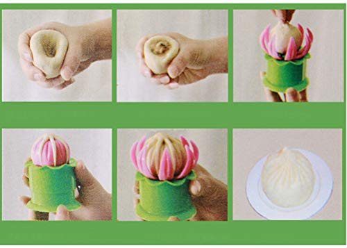 image for Goeielewe 2-Pack Steamed Stuffed Bun Making Mold, Pastry Pie Steam Bun