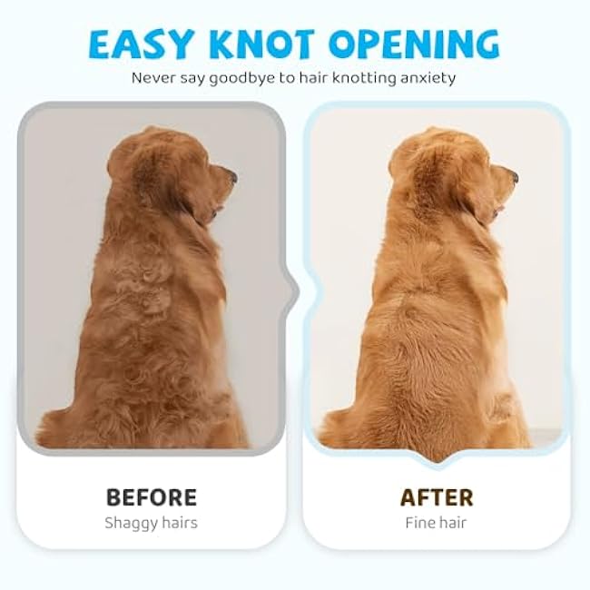 Pet Hair Removal Comb Flea Comb, Cat Brush with Release Button, Cat Grooming Brushes for Indoor Cats Shedding, Cleaning Shedding Pet Hair Remover for Dogs Cats Pet Grooming Brush Tool (Blue, 1PC)-uJx6iX0N