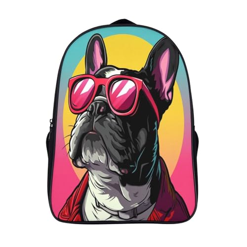 Sac à dos enfant motif chien 3D idéal pour l'école primaire et les sorties du week-end