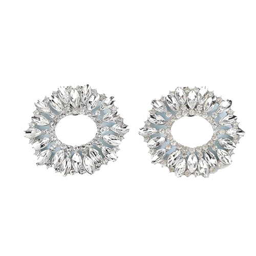 Pinces pour chaussures de mariée Jumwrit en cristal pour talons et plats