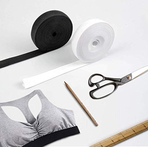 Abbaoww 45 Yards 3/4 Inch Elastic Band For Wig, Wig Band For Laying Edges, Lace Melting Band, Stretch Knit Elastic Spool For Sewing, Black #TOP6