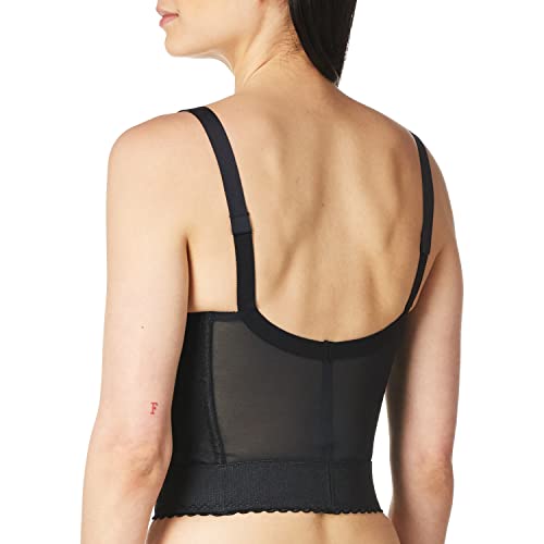Carnival Women's Front Closure Longline,Black,40C #TOP3