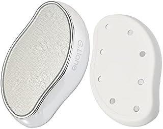Nano Glass Foot File Callus Remover-G.Liane Crystal Glass Pedicure Foot Care Foot Scrubber Painless Dry and Wet Use for Hard Skin Calluses Removal (Silver)