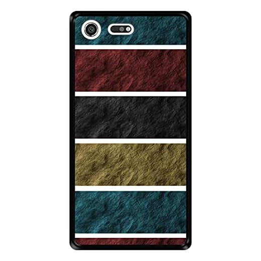 Mobilskal för [ Sony Xperia XZ Premium ] design [ Stenvägg konsistens ] Svart TPU flexibelt silikonskal