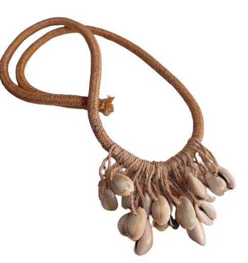 JewelSana Natural Jute & Kowree Statement Neckpiece (B0CNWFK42D) Amazon Price History, Amazon Price Tracker