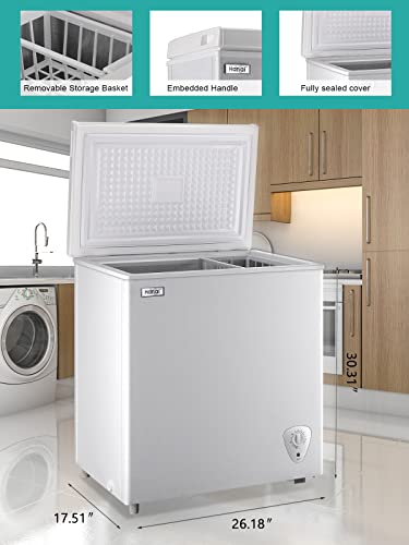 WANAI Chest Freezer 5.0 Cu.Ft Compact Chest Freezers Review