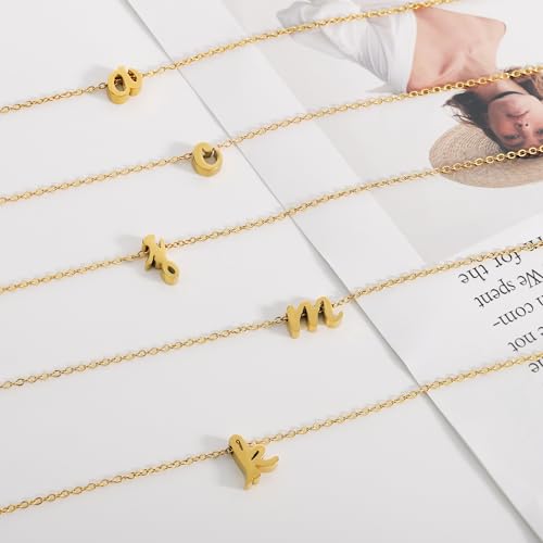Collier initiale en or de qualité supérieure bijou fin - 3