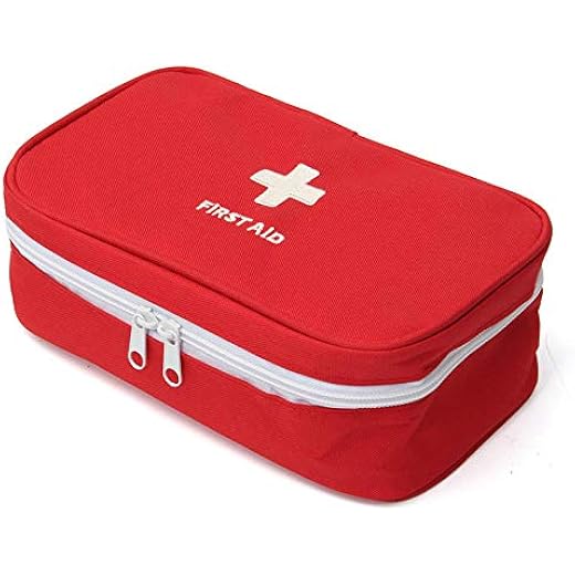 Emergency First Aid Kit Pouch - Red 23x13 CM