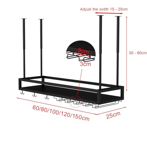 Casier à vin suspendu pour optimiser l'espace et ranger vos verres - 4