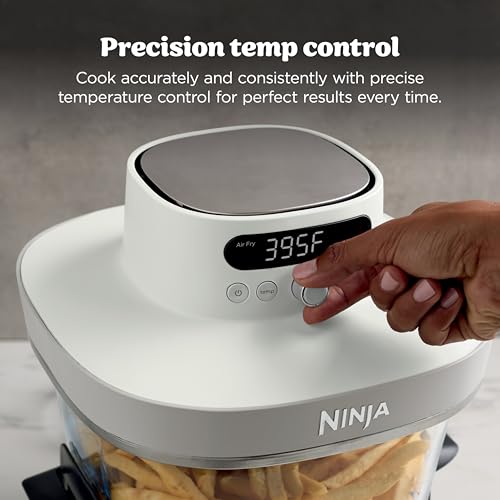 Image of Ninja Crispi Pro 6-in-1 Glass Air Fryer | 450F, Nontoxic, 6qt & 2.5qt Containers & Lids | Microwave, Freezer, Dishwasher Safe | Max Crisp, Air Fry, Bake, Roast, Recrisp, Dehydrate | Bone | AS101LG